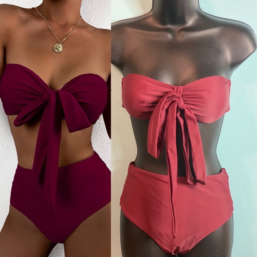 Halter High Waisted Bikini Swimsuit